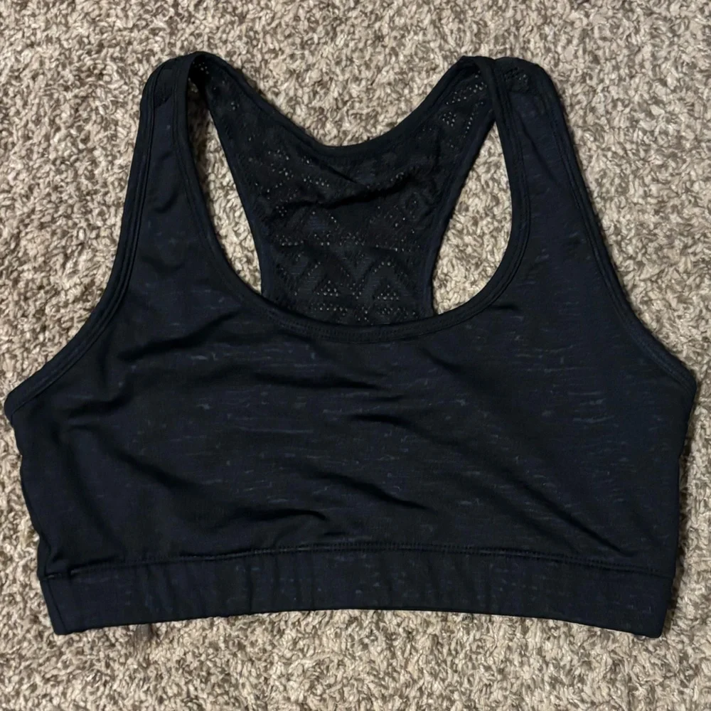 Zyia Active Women’s Black Racerback Unpadded Sports Bra Size Medium - Picture 1 of 3